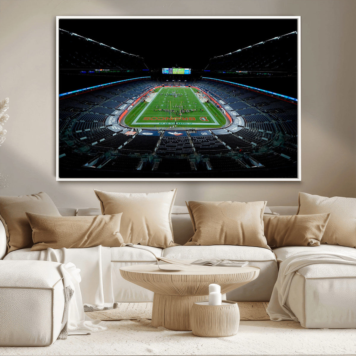 Denver Broncos Football Team Print Canvas- Denver Empower