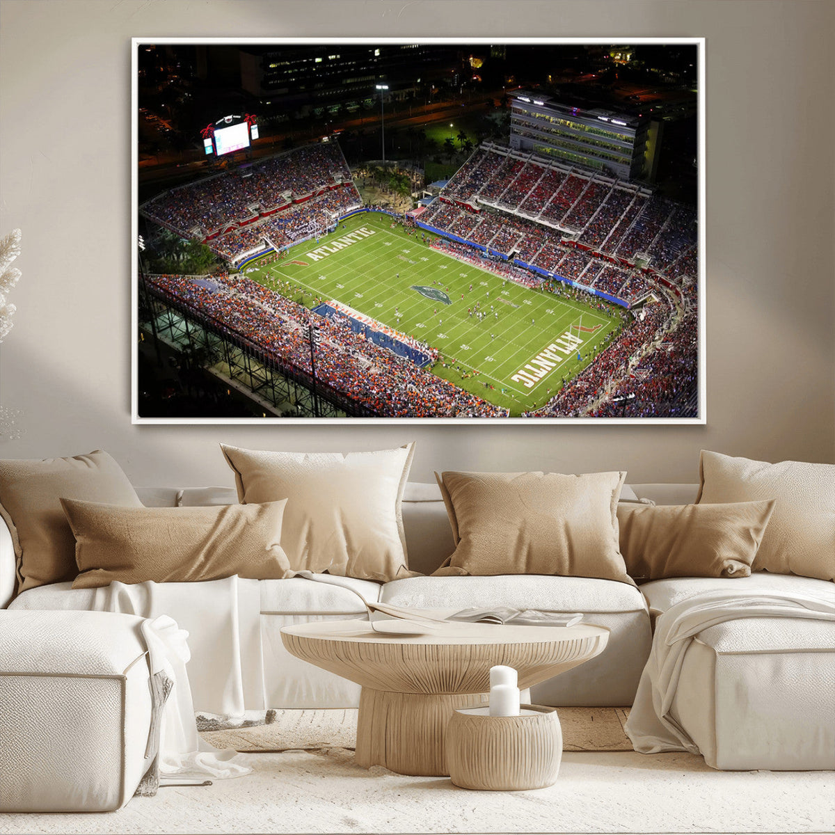 Florida Atlantic University Owls Canvas Print, Football Team