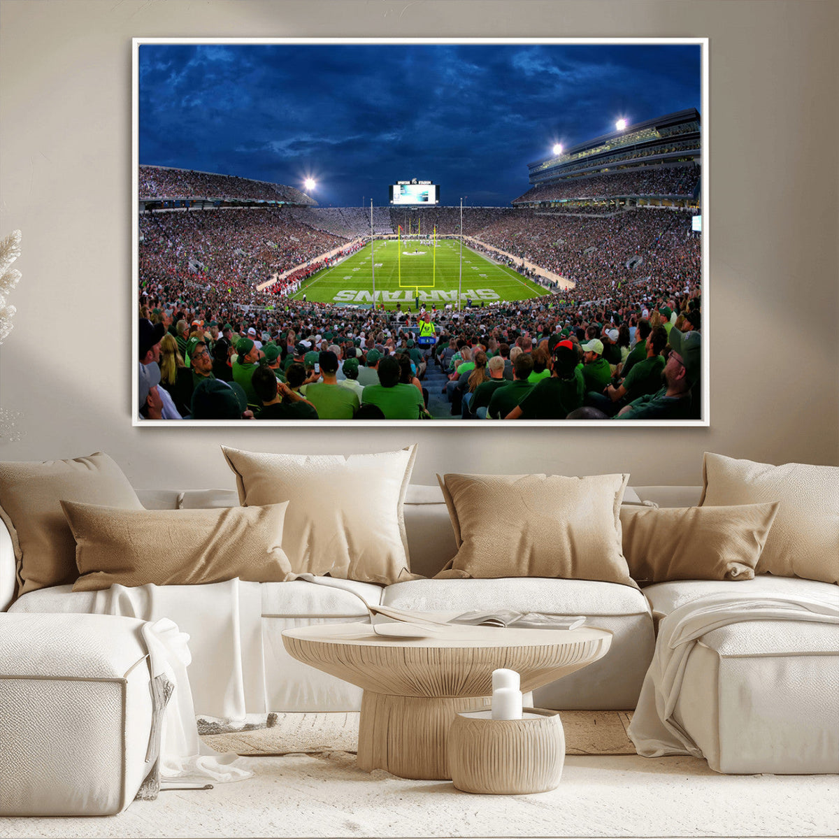 Michigan State Spartans Football Team Print - East Lansing