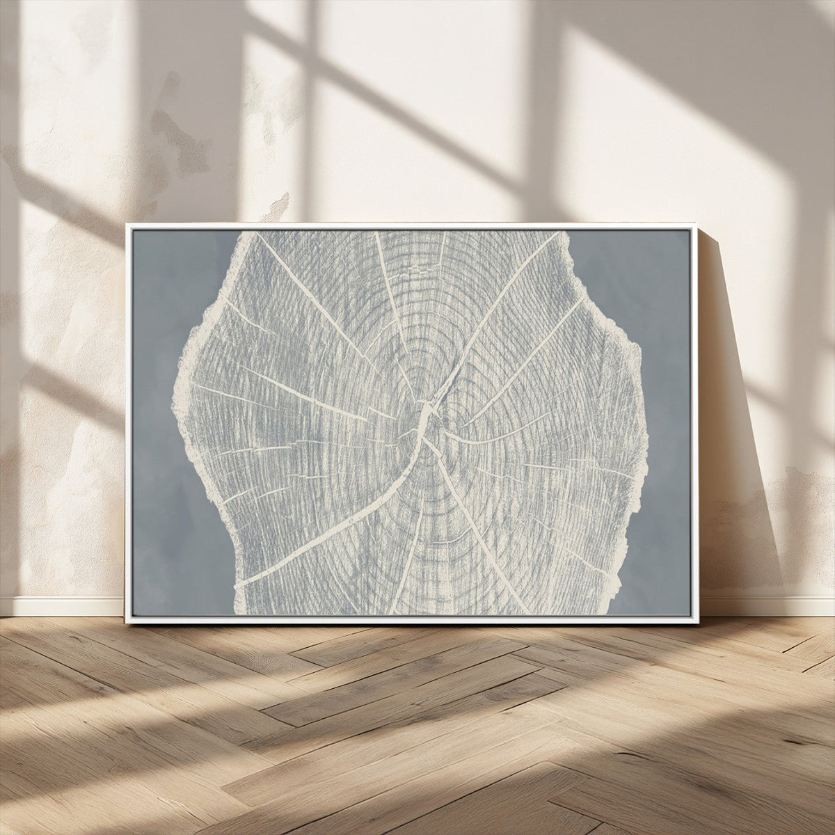 Abstract Tree Ring Wall Art Canvas Print – Nature-Inspired,