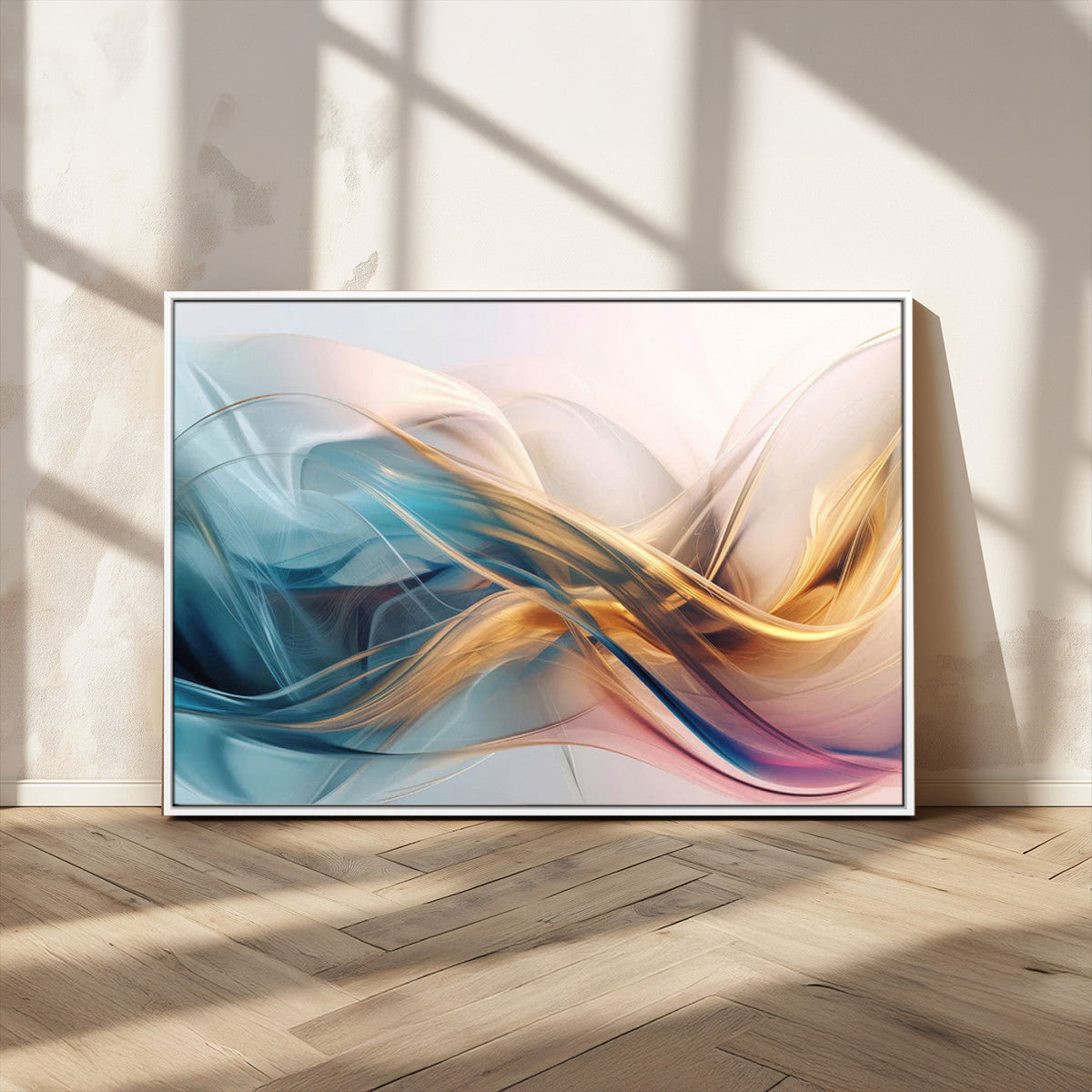 Abstract Flowing Colors Wall Art Canvas Print