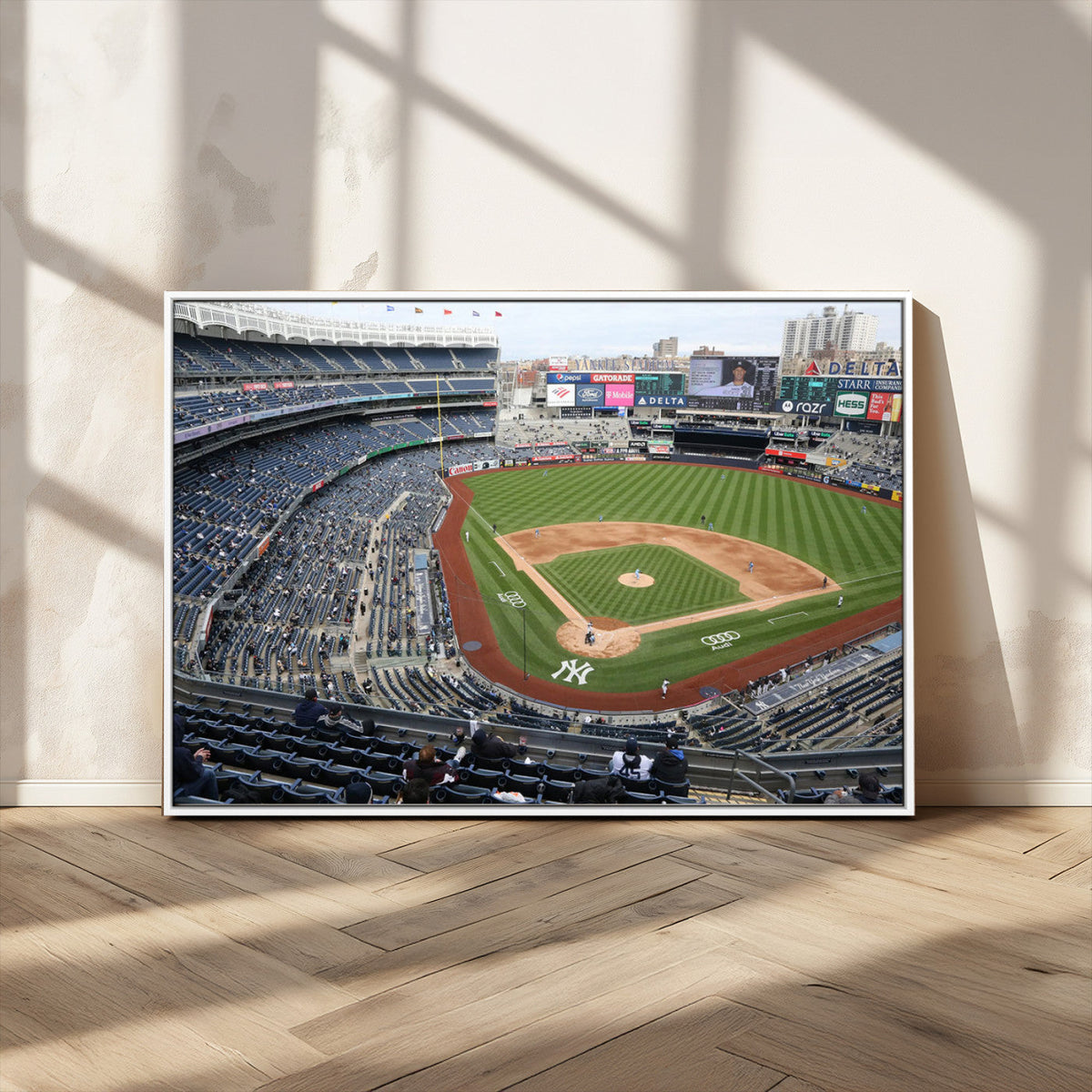 New York Yankees Baseball Team Print - Yankee Stadium Wall