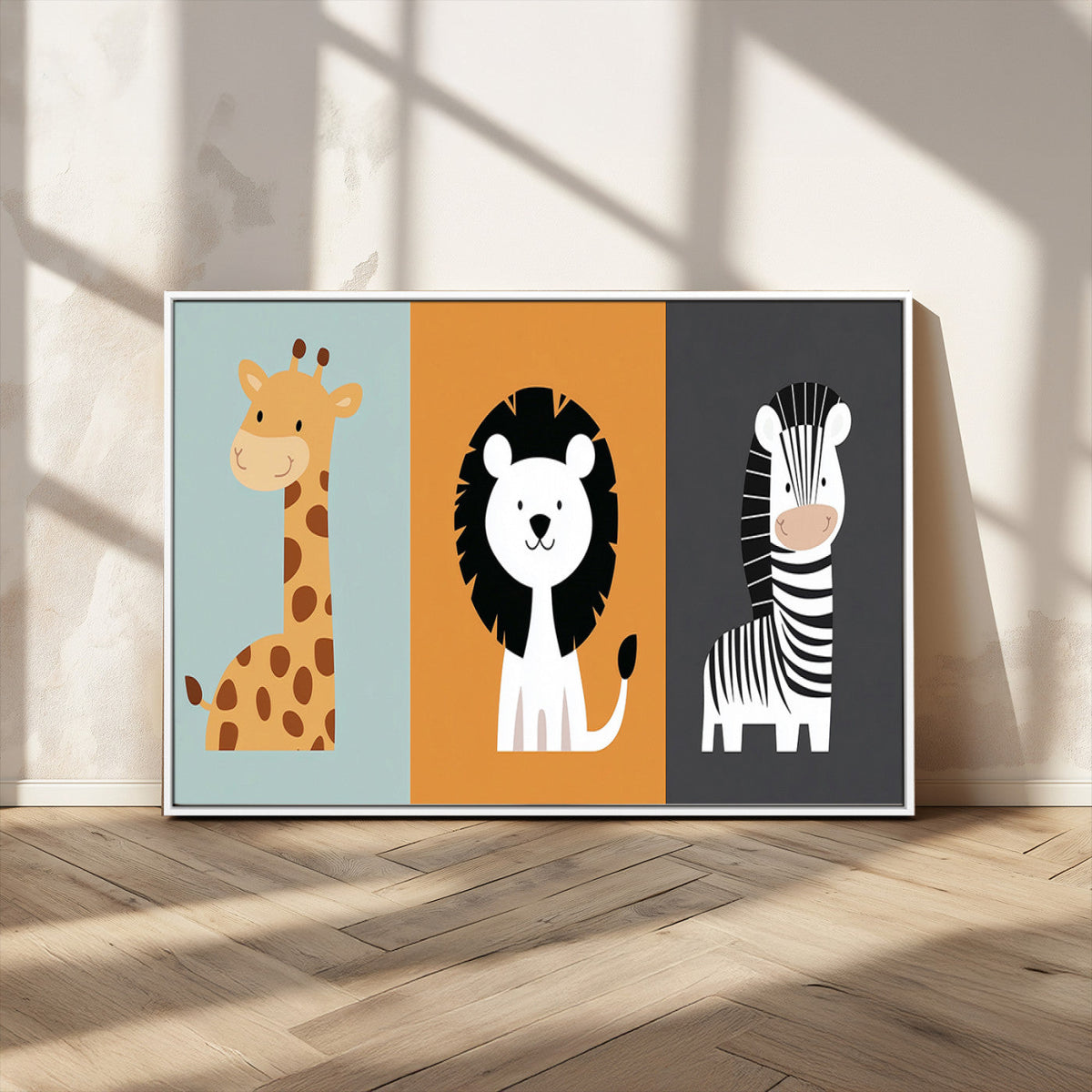 Boho Jungle Animal Nursery Wall Art Prints – Safari Decor