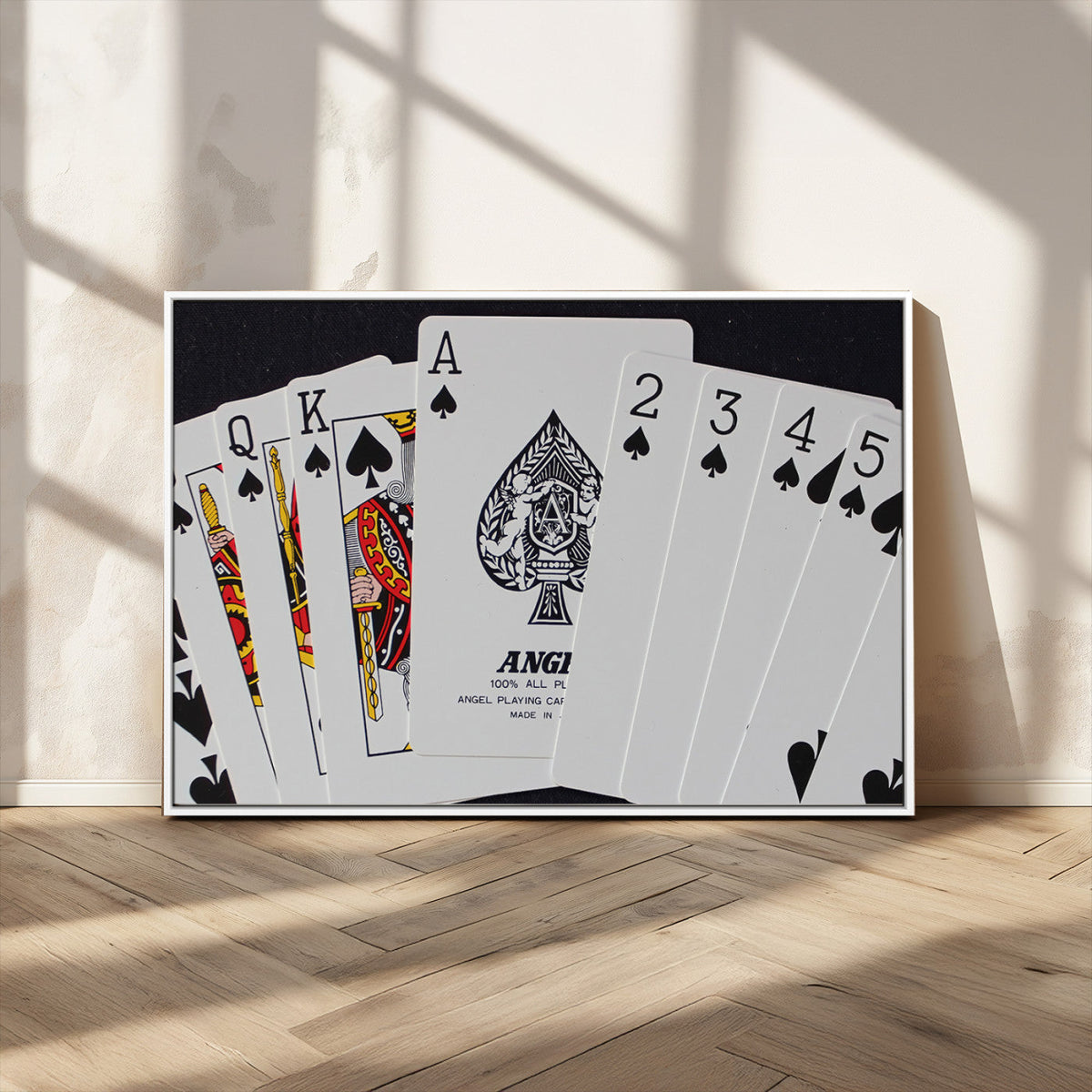 Poker Wall Art - Playing Cards Canvas Wall Art Print - Ace