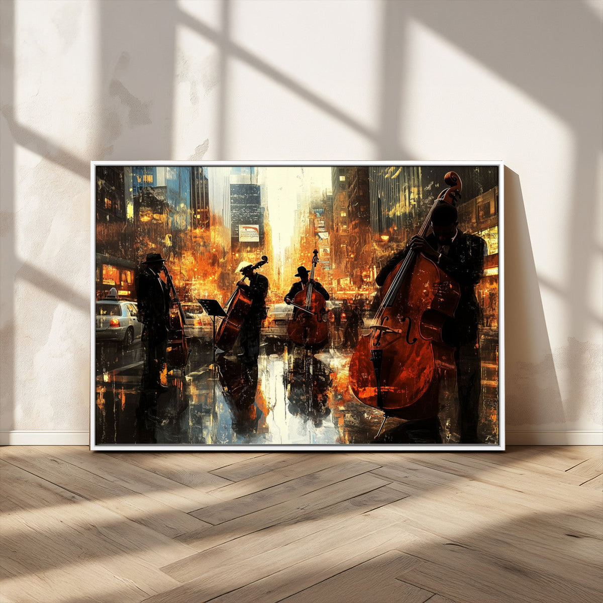 Jazz Wall Art Canvas Print – Colorful Musical Instrument