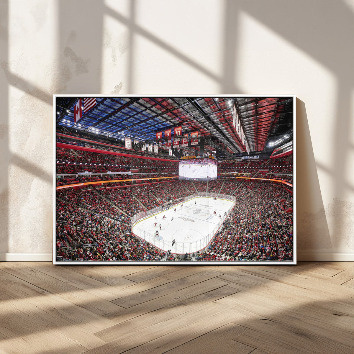Barton Malow Little Caesars Arena Detroit Wall Art Canvas