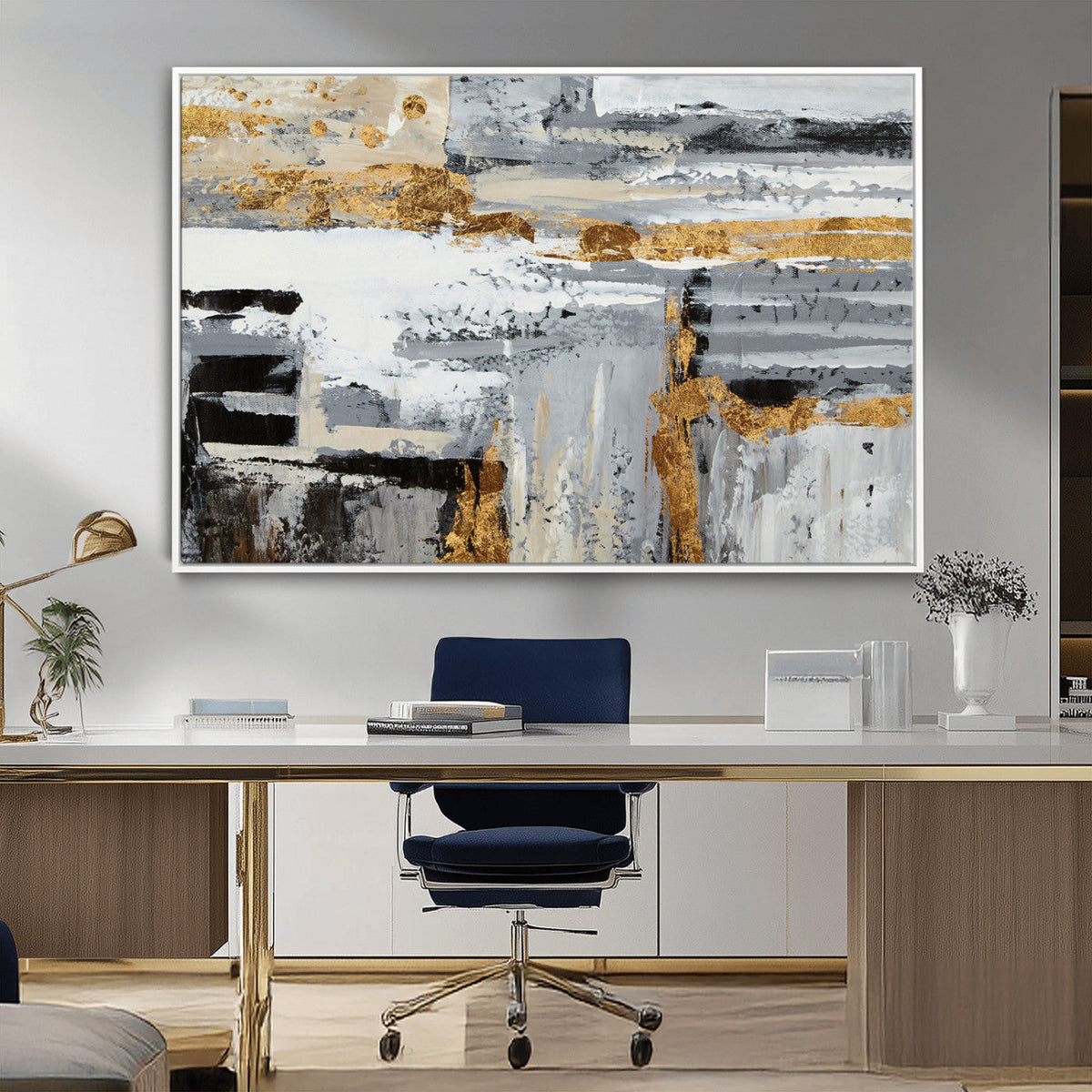Abstract Painting Canvas Wall Art Print Paint Drip Art Brush