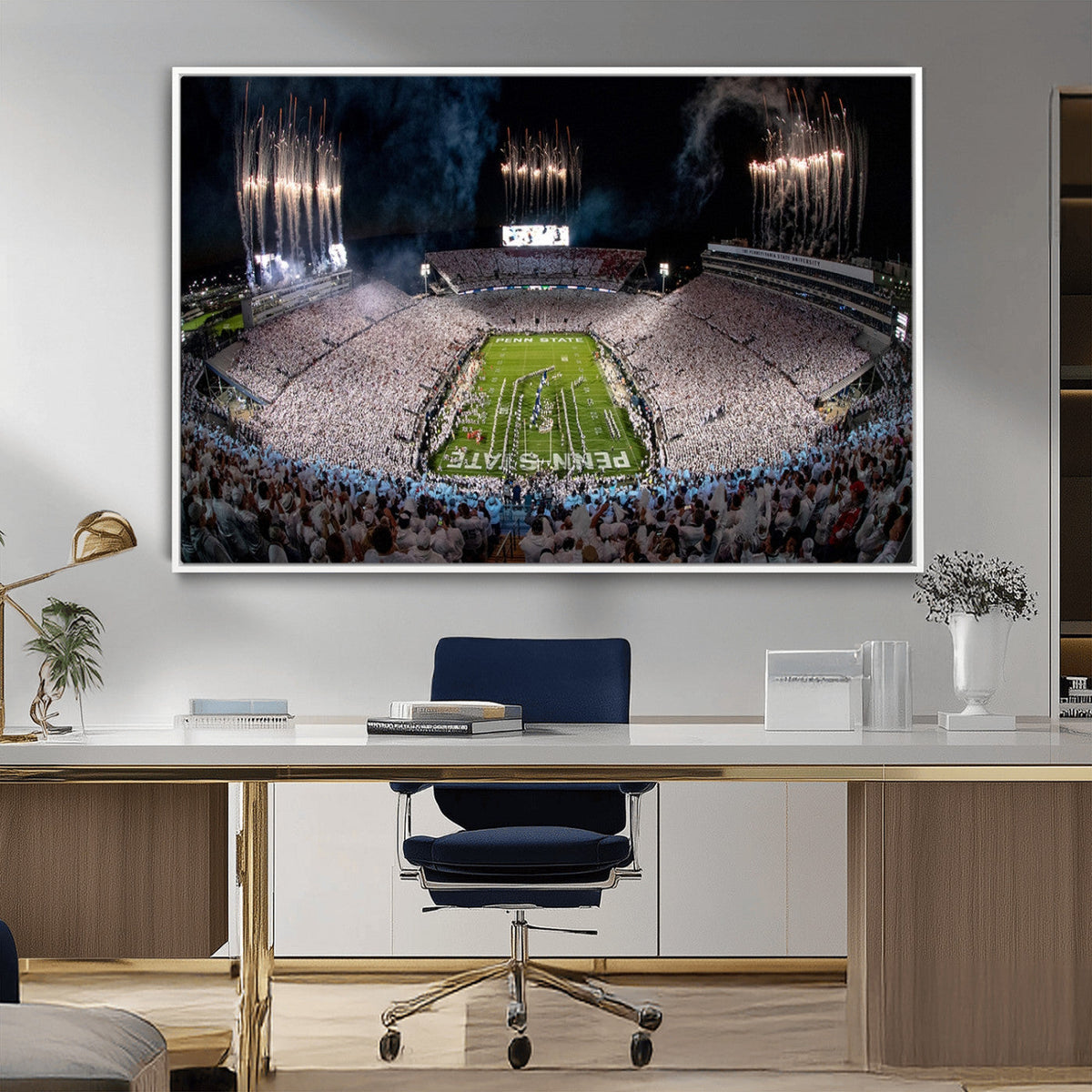 Penn Stadium Football Wall Art Canvas Print, Pennsylvania