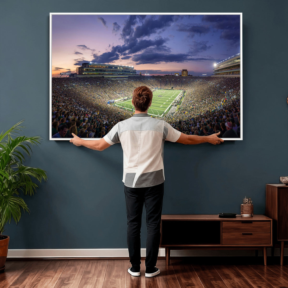 Notre Dame Fighting Irish Football Team Print - Notre Dame