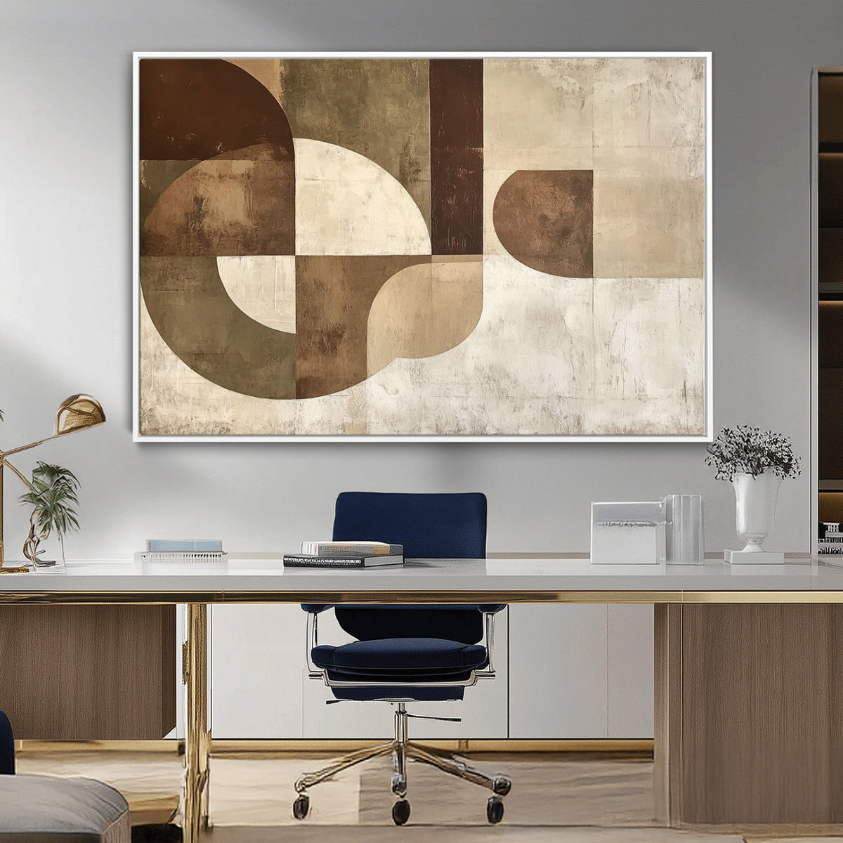 Wabi Sabi Geometric Wall Art | Abstract Modern Minimalist