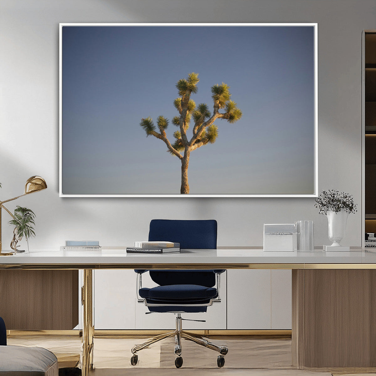 Joshua Tree Wall Art Canvas Print – Framed Southwestern