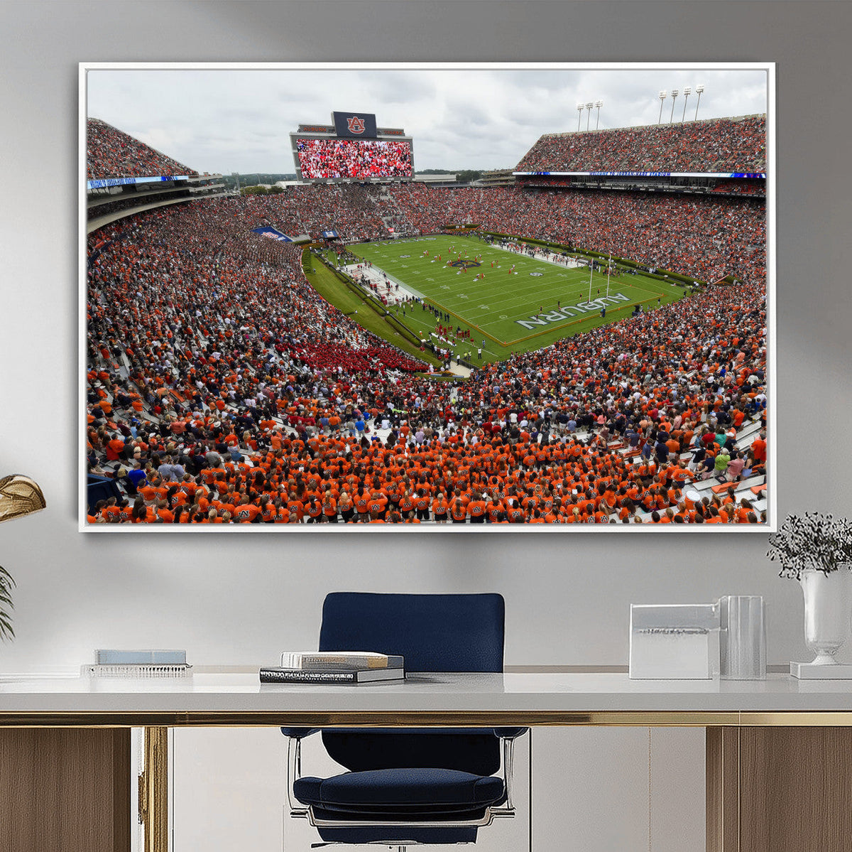 Jordan-Hare Stadium Wall Art Canvas Print, College Sports