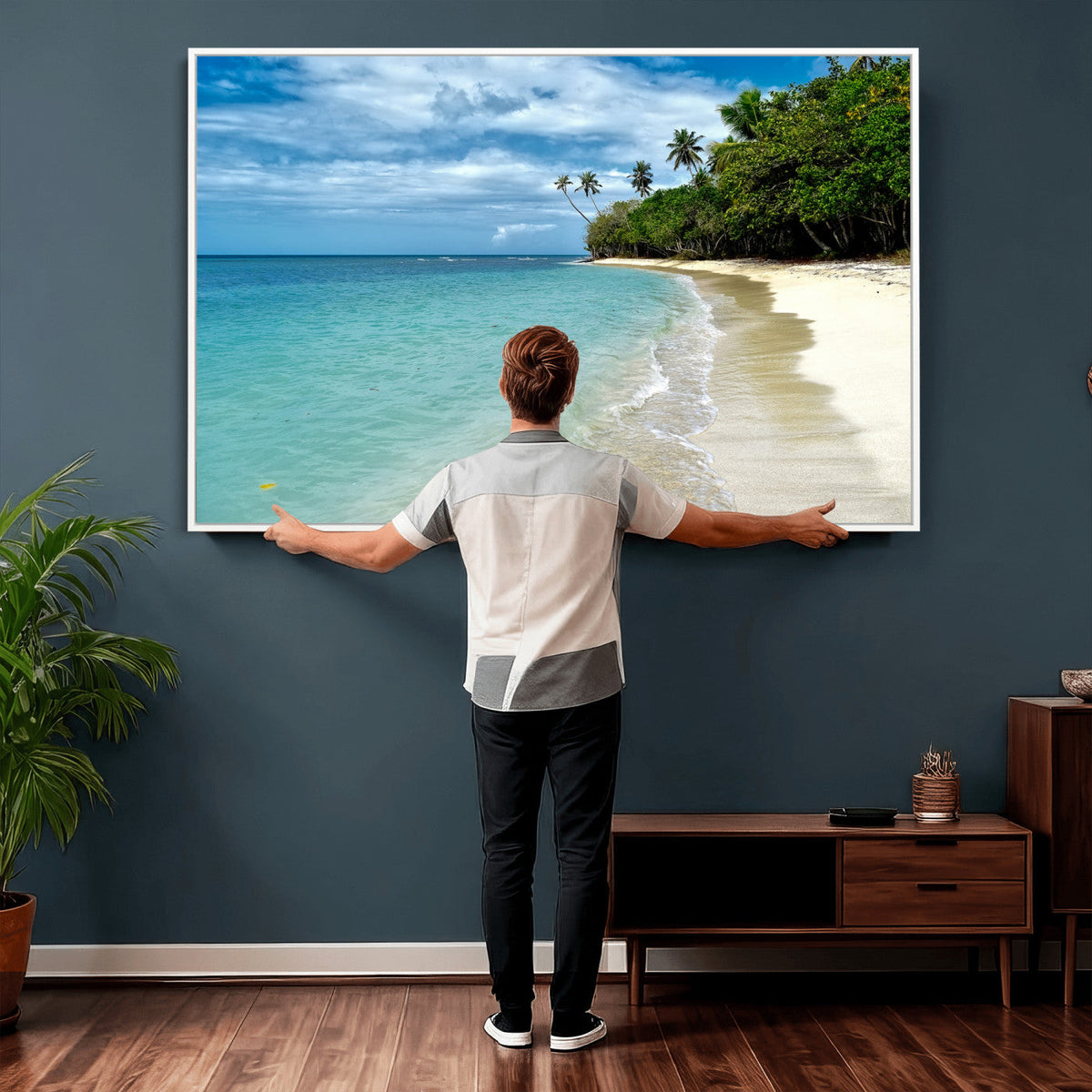 Puerto Rico Beach Paradise Wall Art – Tropical Coastal Print