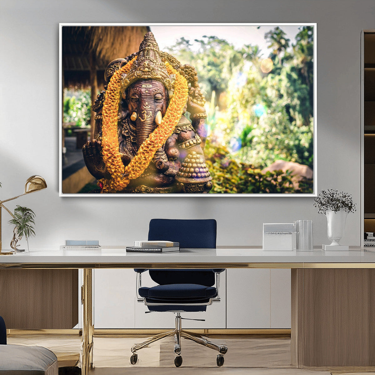 Hinduism Statue Wall Art Canvas Print