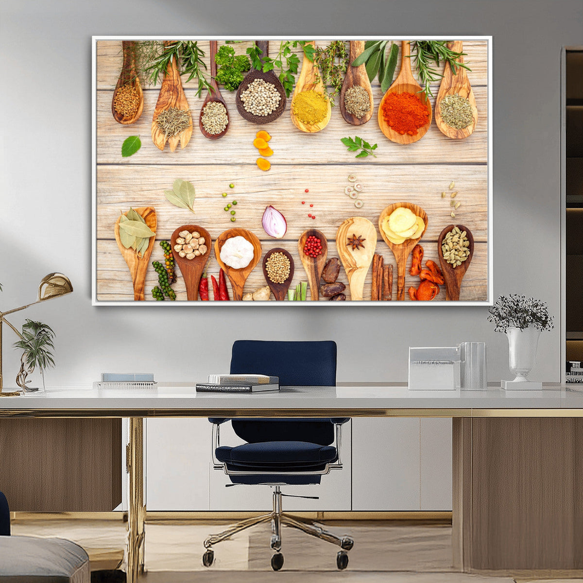 Kitchen Spice on the Table Wall Art, Kitchen Spice Wall Art