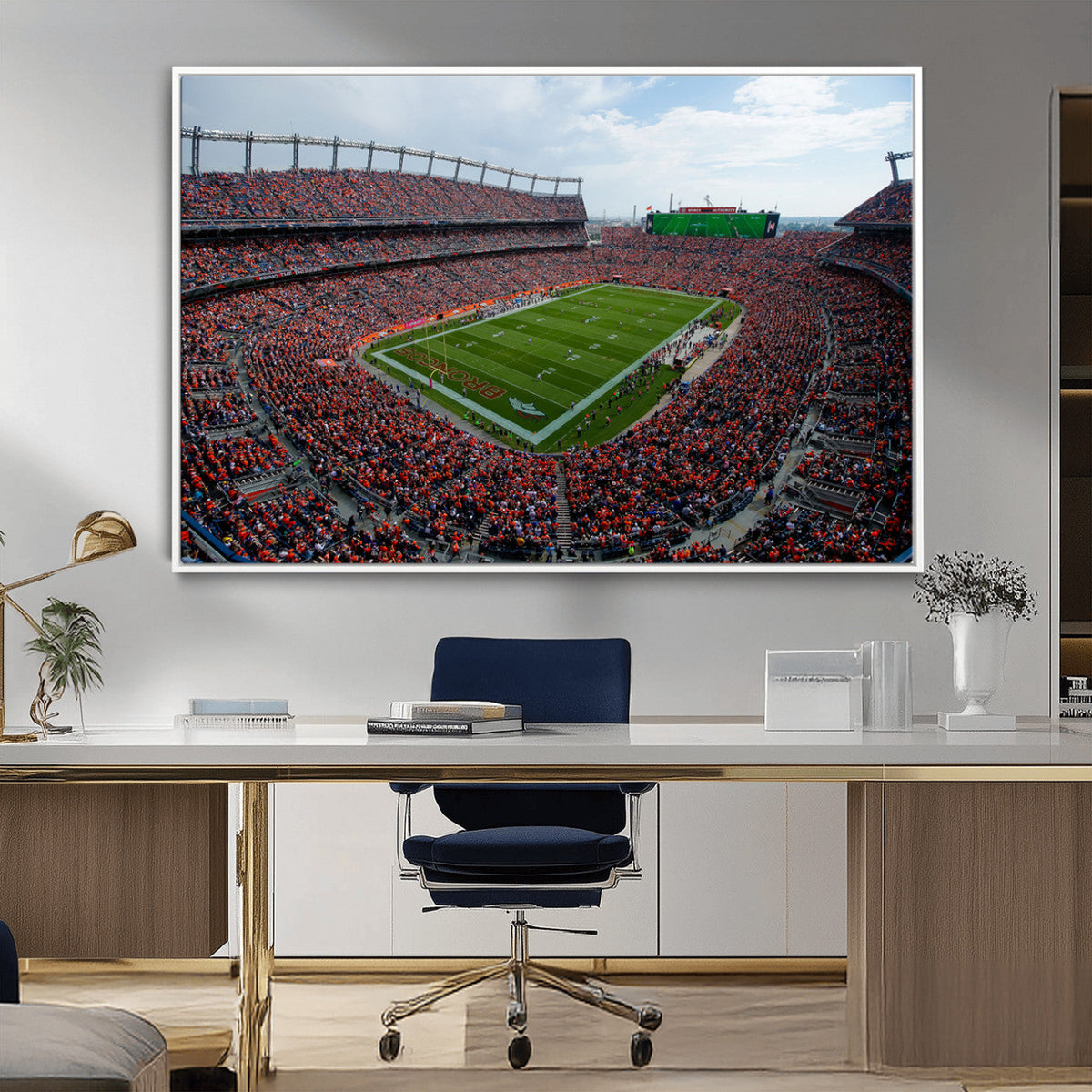 Denver Broncos Football Team Print - Empower Field Mile High