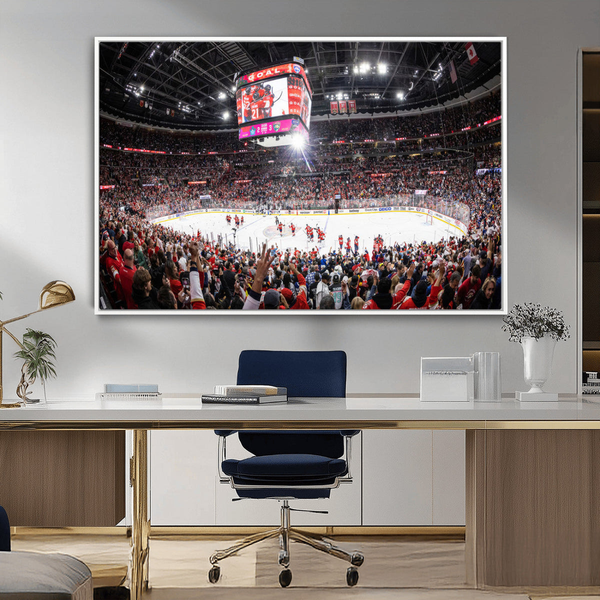 Amerant Bank Arena Wall Art Canvas Print - Basketball Arena