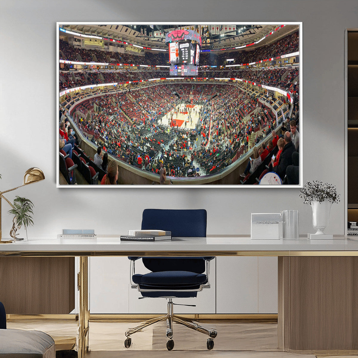 United Center Chicago Bulls Stadium Wall Art Canvas Print