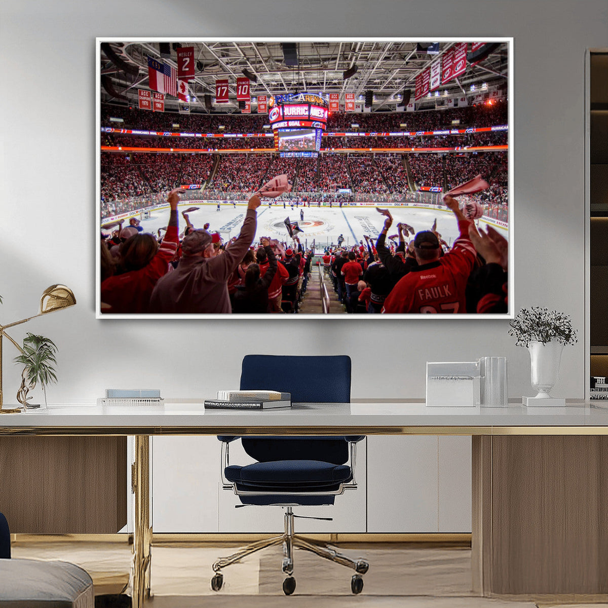 Carolina Hurricanes Ice Hockey Stadium Wall Art, Carolina