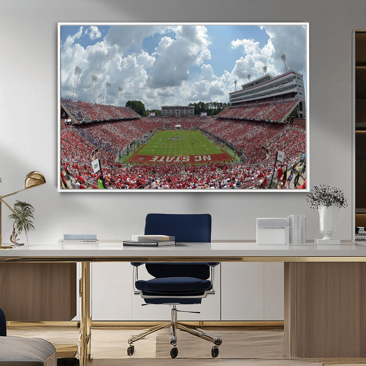 NC State Wolfpack Football Team Print Canvas- Raleigh