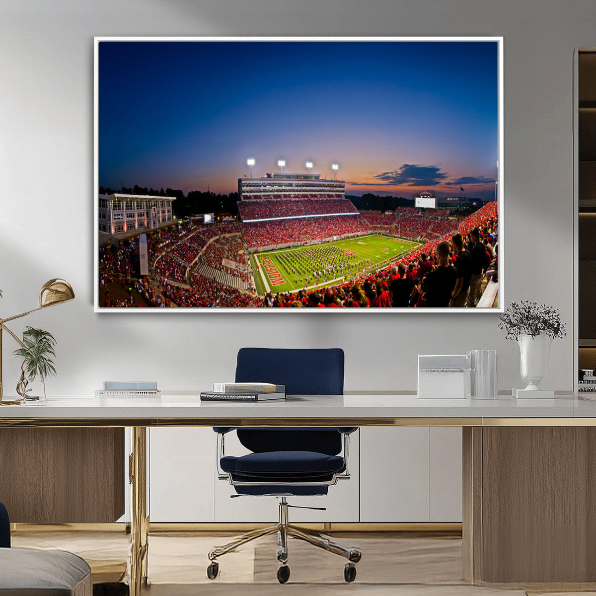 Wolfpack Football Team Wall Art Print - Raleigh