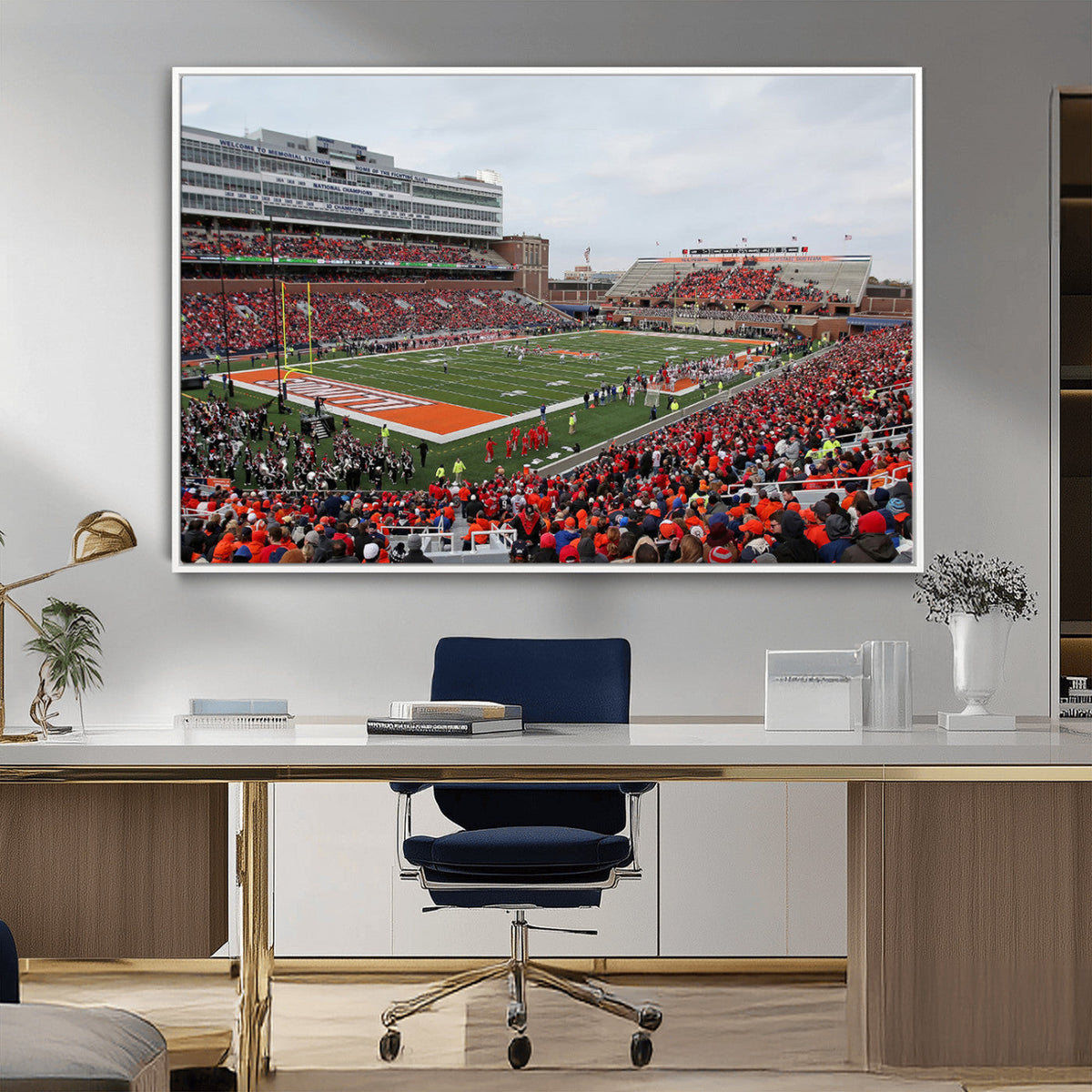 University of Illinois Fighting Illini Football Team Print -