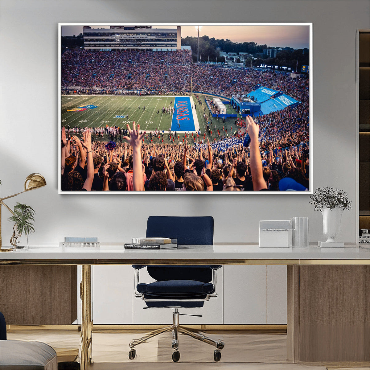University of Kansas Jayhawks Football Team Art Print -