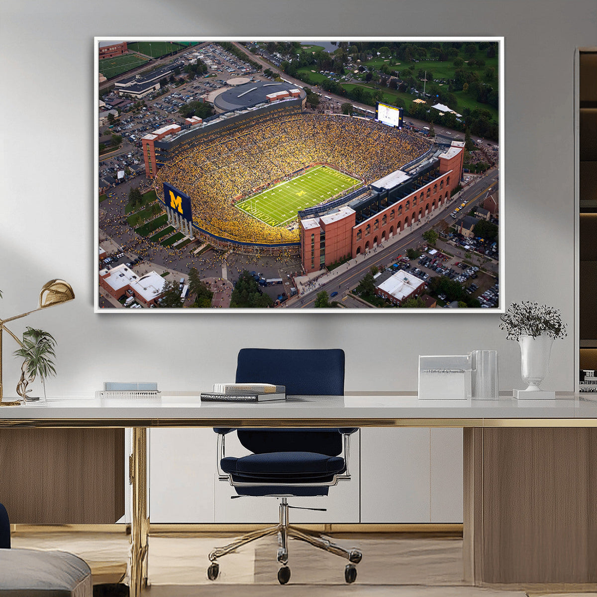 University of Michigan Wolverines Football Team Print - Ann
