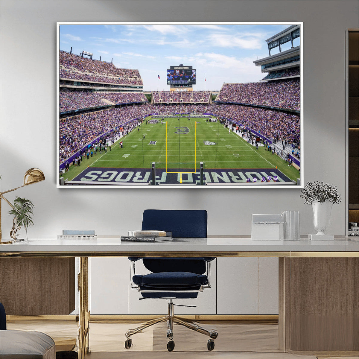 TCU Horned Frogs Football Team Print - Fort Worth Amon G.
