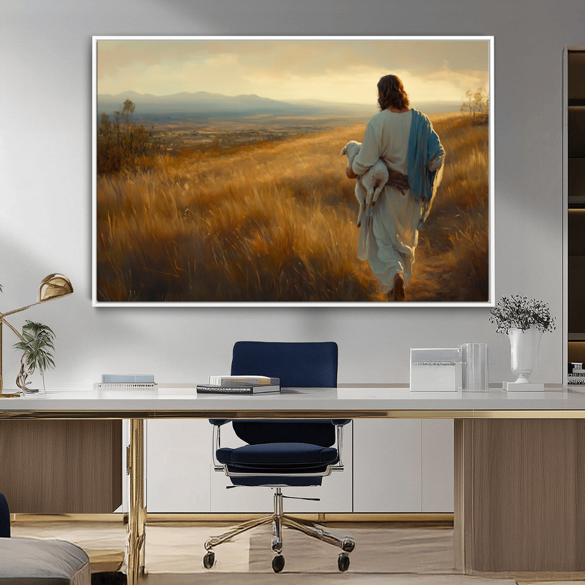 Jesus the Good Shepherd Wall Art Canvas Print -