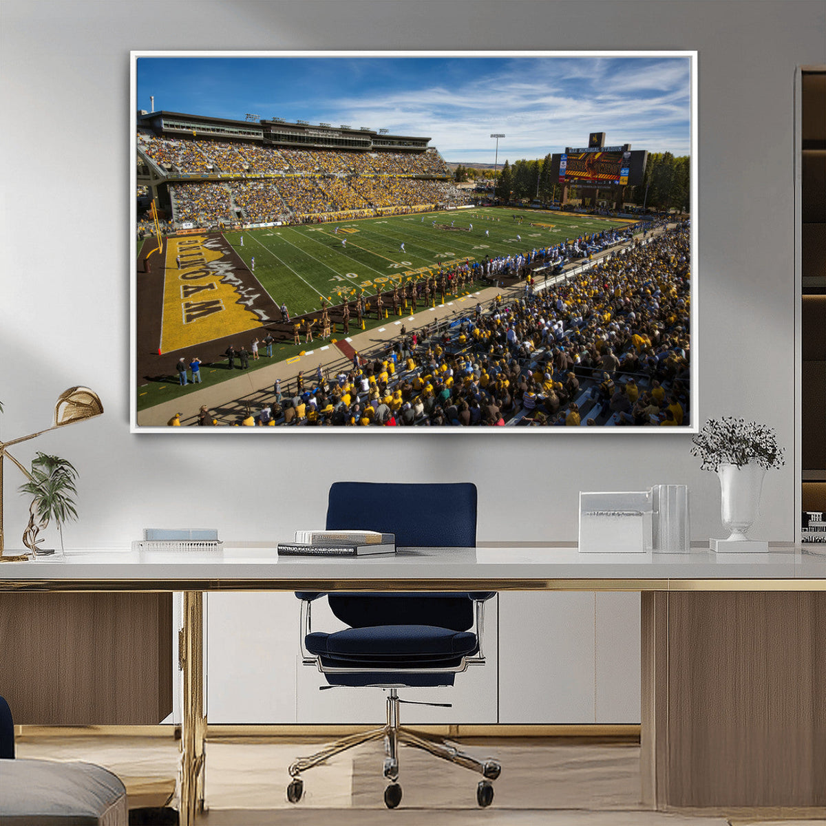 University of Wyoming Cowboys Football Team Print - Laramie