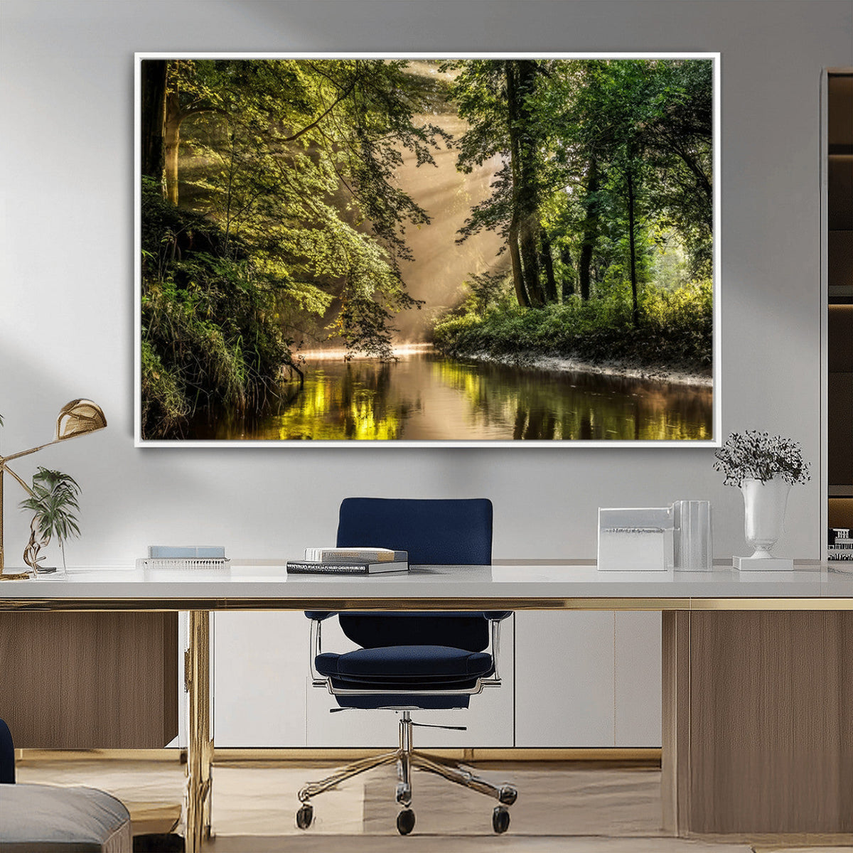 Forest Wall Art Print | River Landscape Wall Art | Perfect