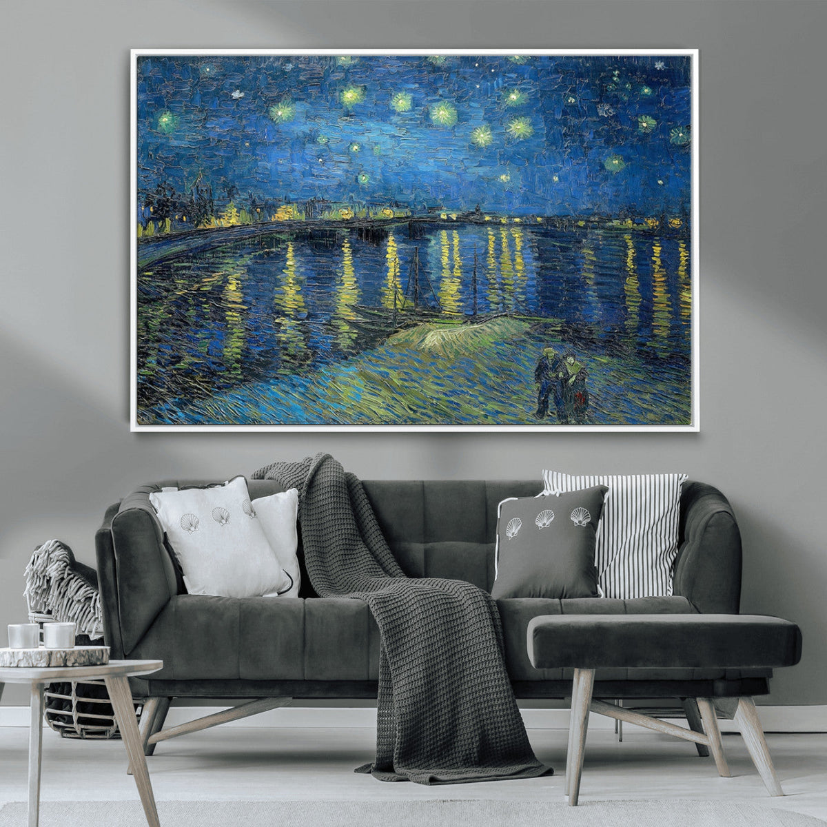 Vincent van Gogh Starry Night over the Rhone Abstract Wall
