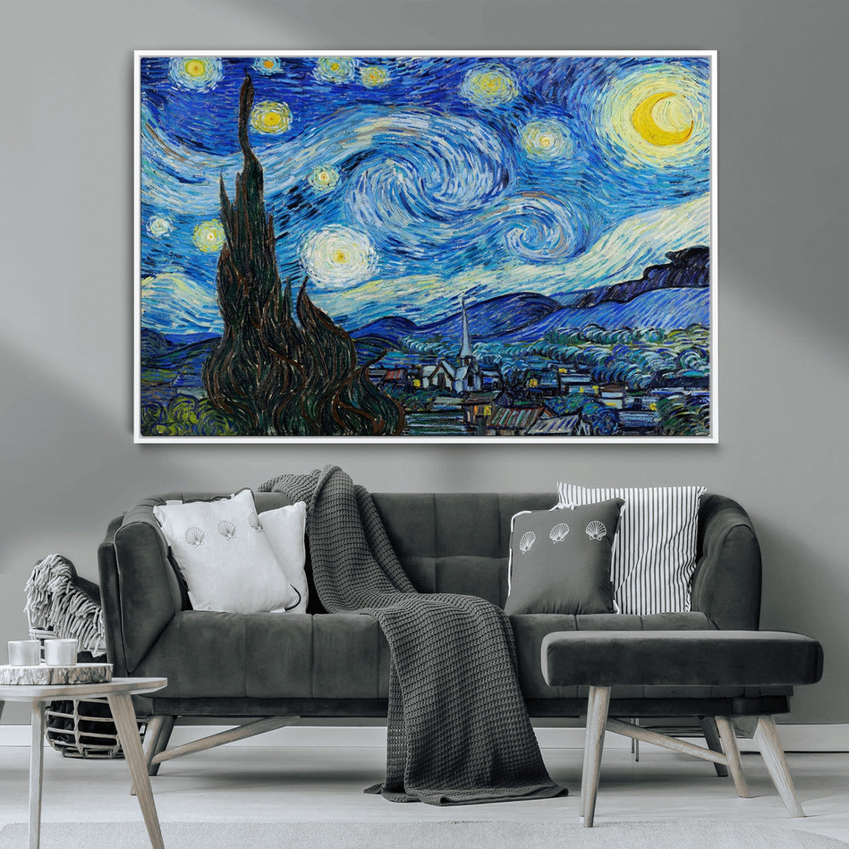Vincent Van Gogh The Starry Night Abstract Wall Art Canvas