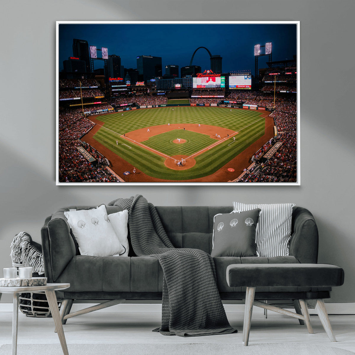 St. Louis Cardinals Baseball Team Print - Busch Stadium Wall