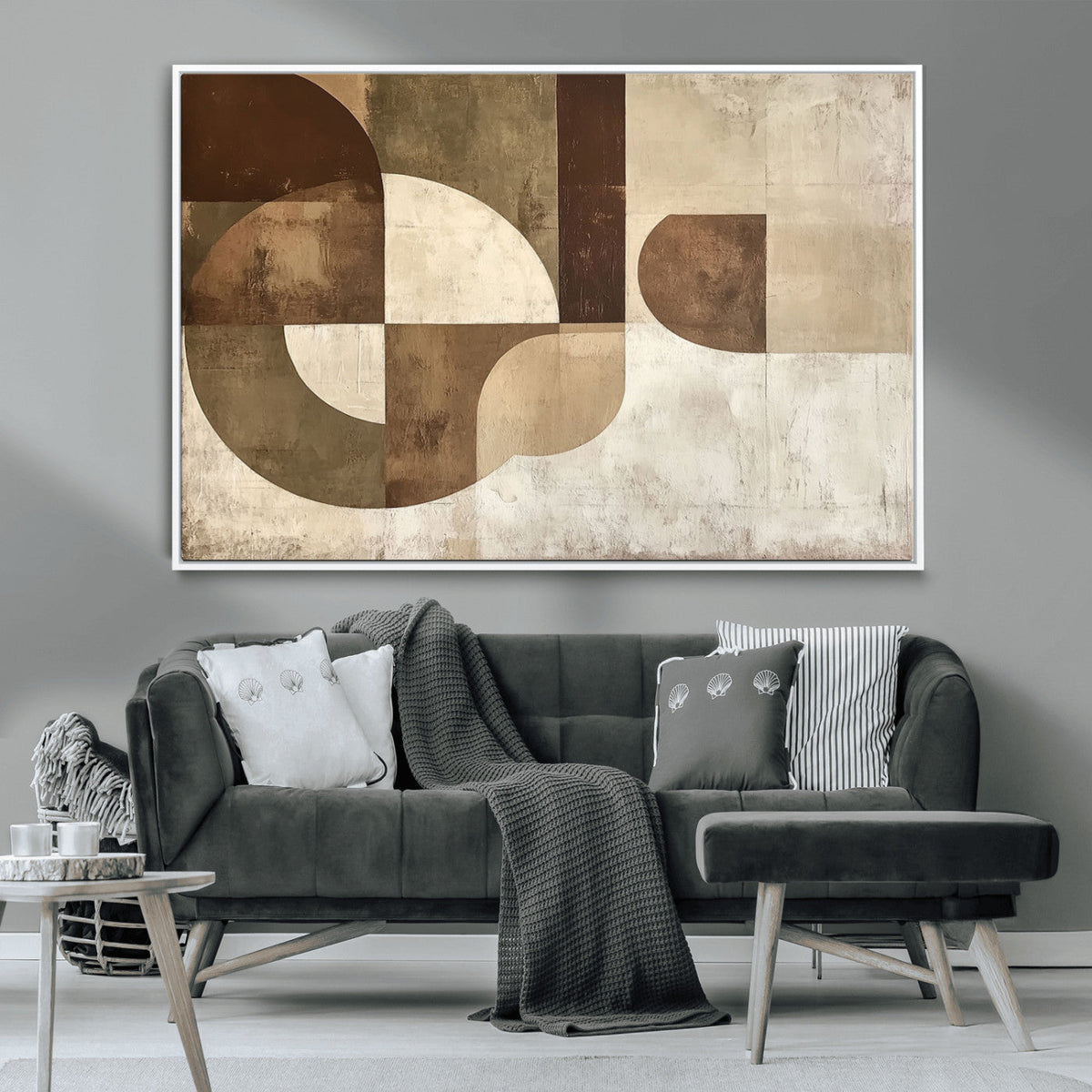 Wabi Sabi Geometric Wall Art | Abstract Modern Minimalist