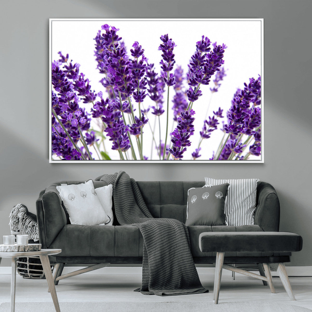 Lavender Flower Wall Art Canvas Print