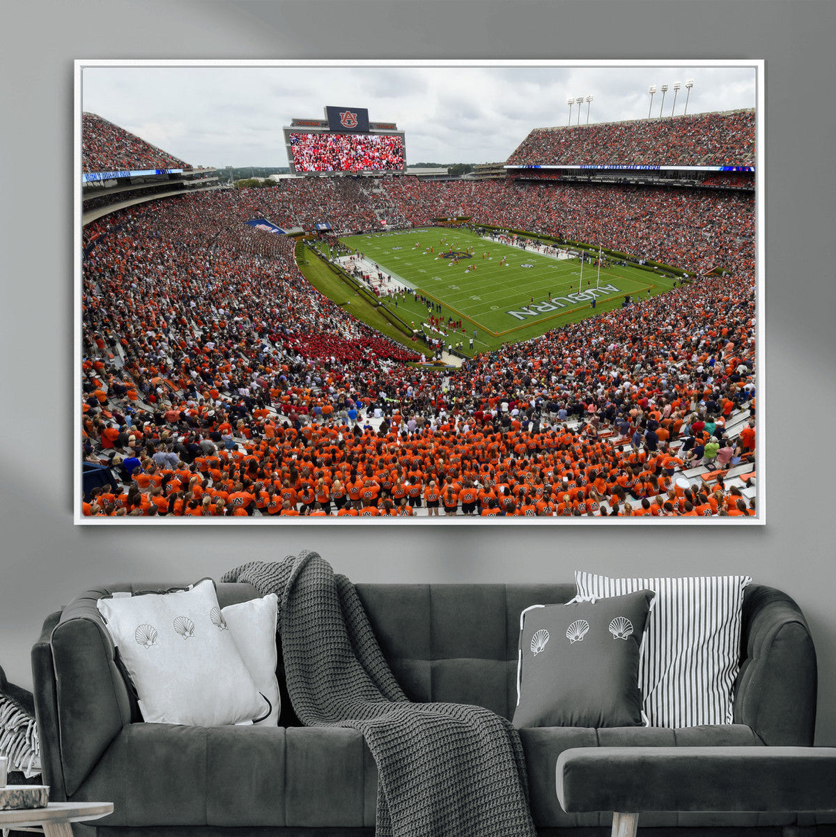 Jordan-Hare Stadium Wall Art Canvas Print, College Sports