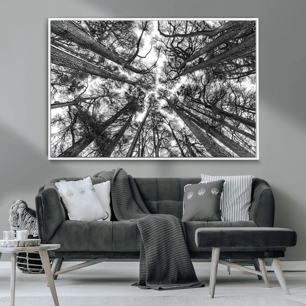 Trees Contemporary Art Canvas Print