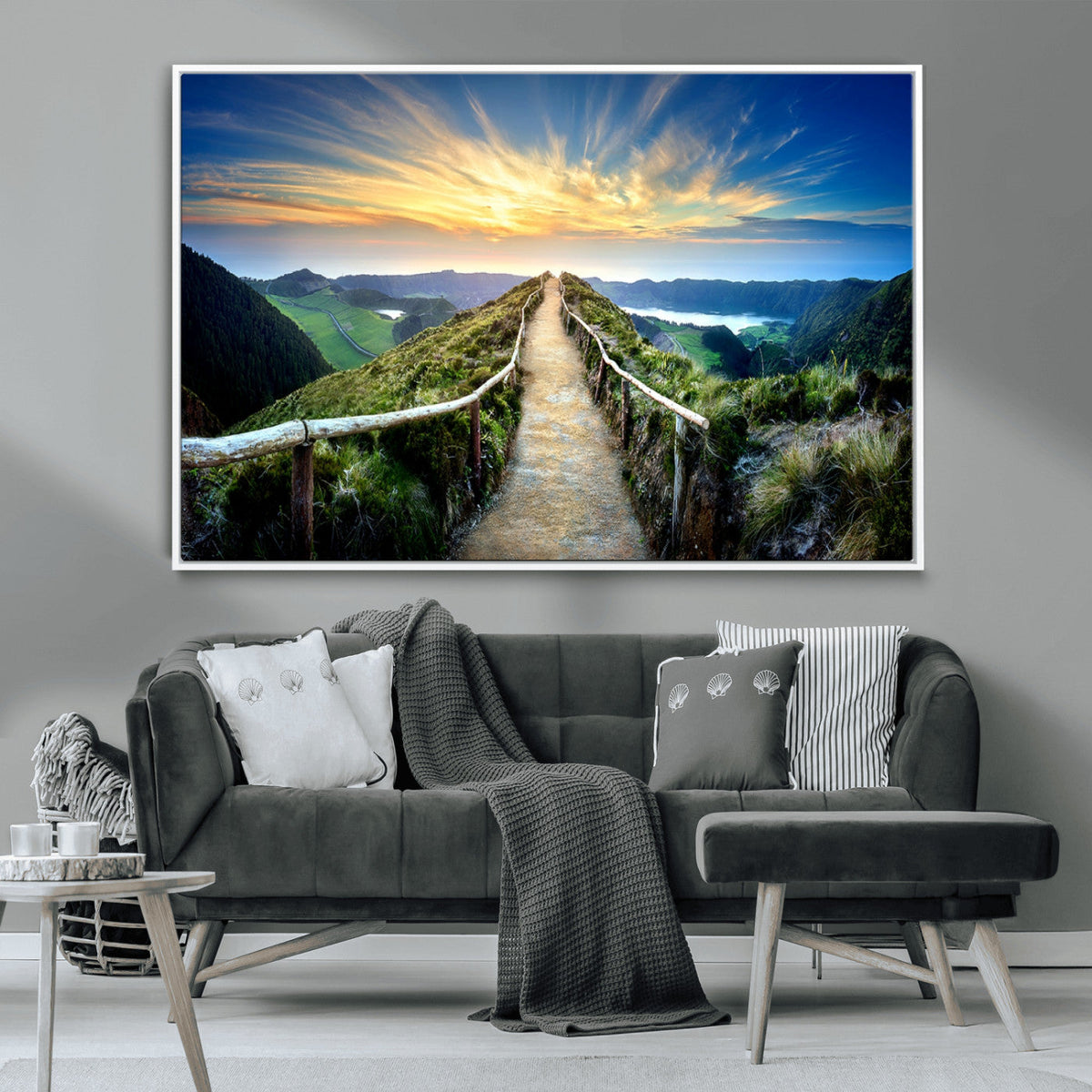 Mountain Landscape Wall Art Canvas Print