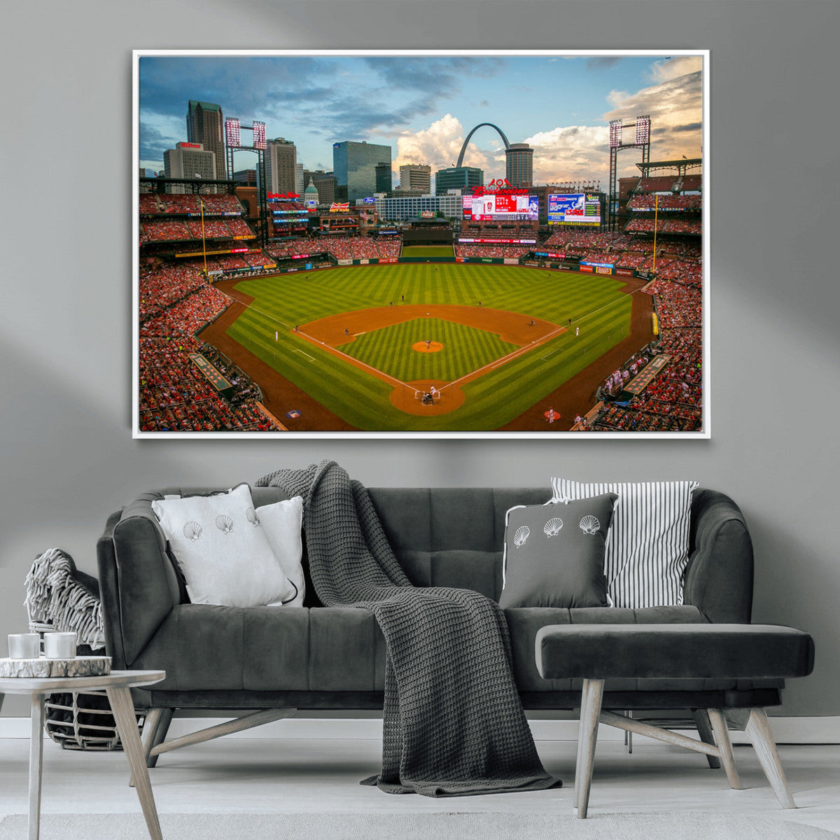 St. Louis Cardinals Baseball Team Print - Busch Stadium Wall