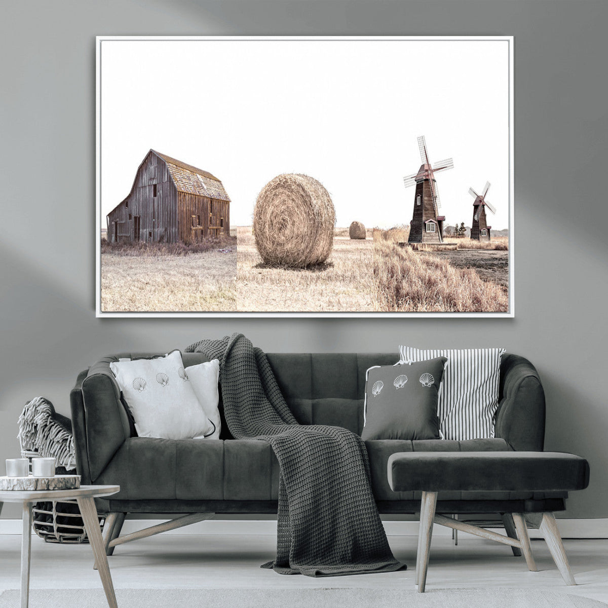 Farm Prints Set, Set of 3 Farmhouse Wall Art, Country House