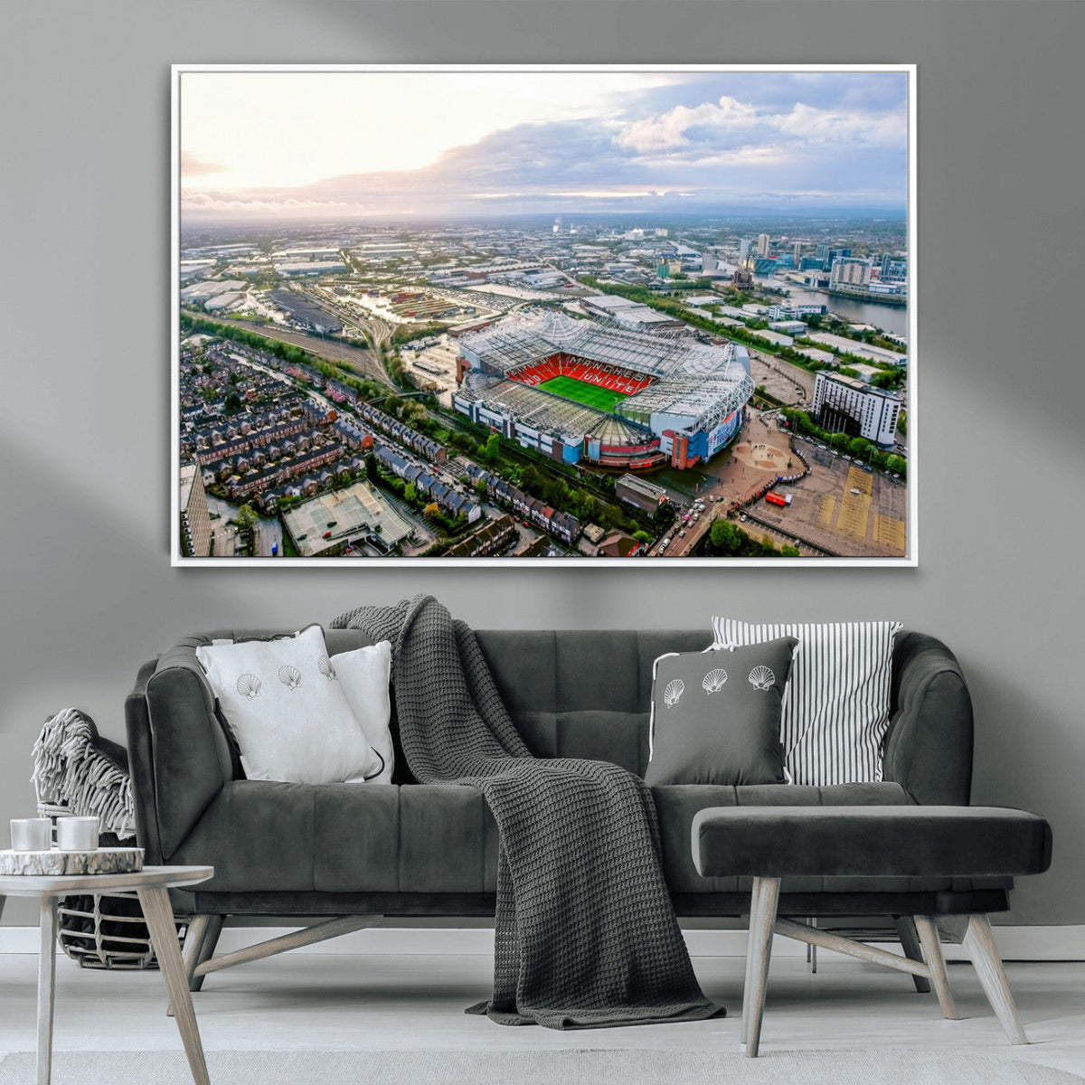 Old Trafford Manchester United Stadium Wall Art Canvas Print