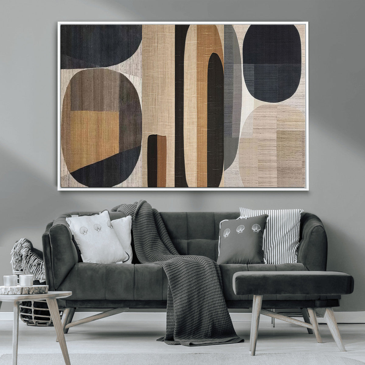 Wabi Sabi Canvas Print - Geometric Abstract Wall Art Canvas