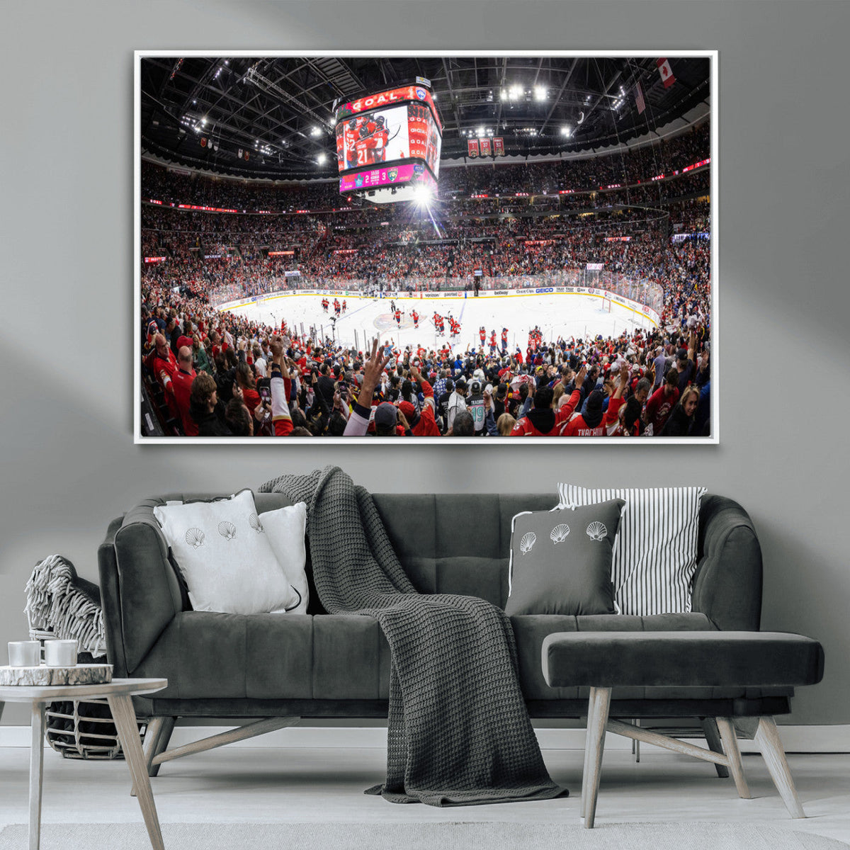Amerant Bank Arena Wall Art Canvas Print - Basketball Arena