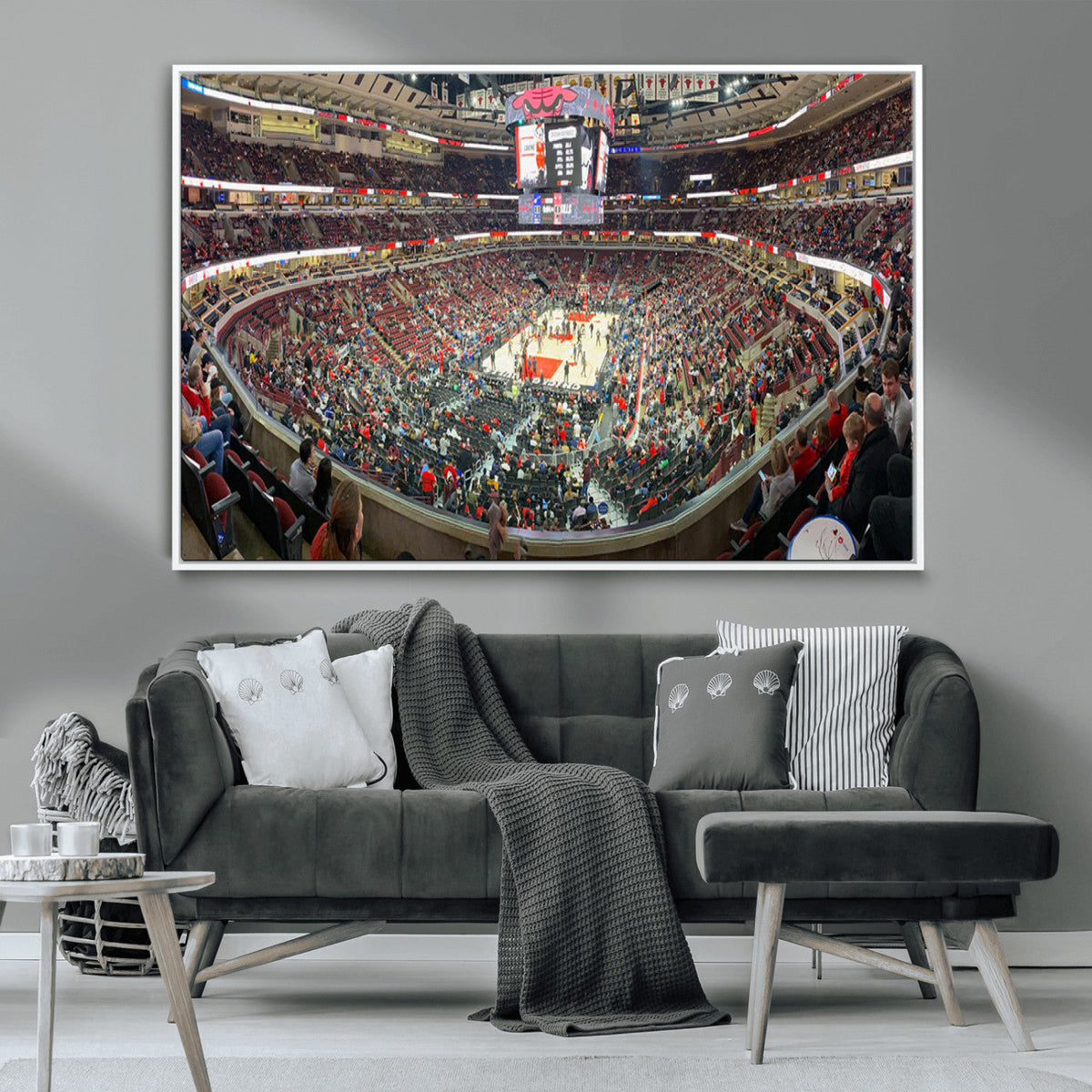 United Center Chicago Bulls Stadium Wall Art Canvas Print
