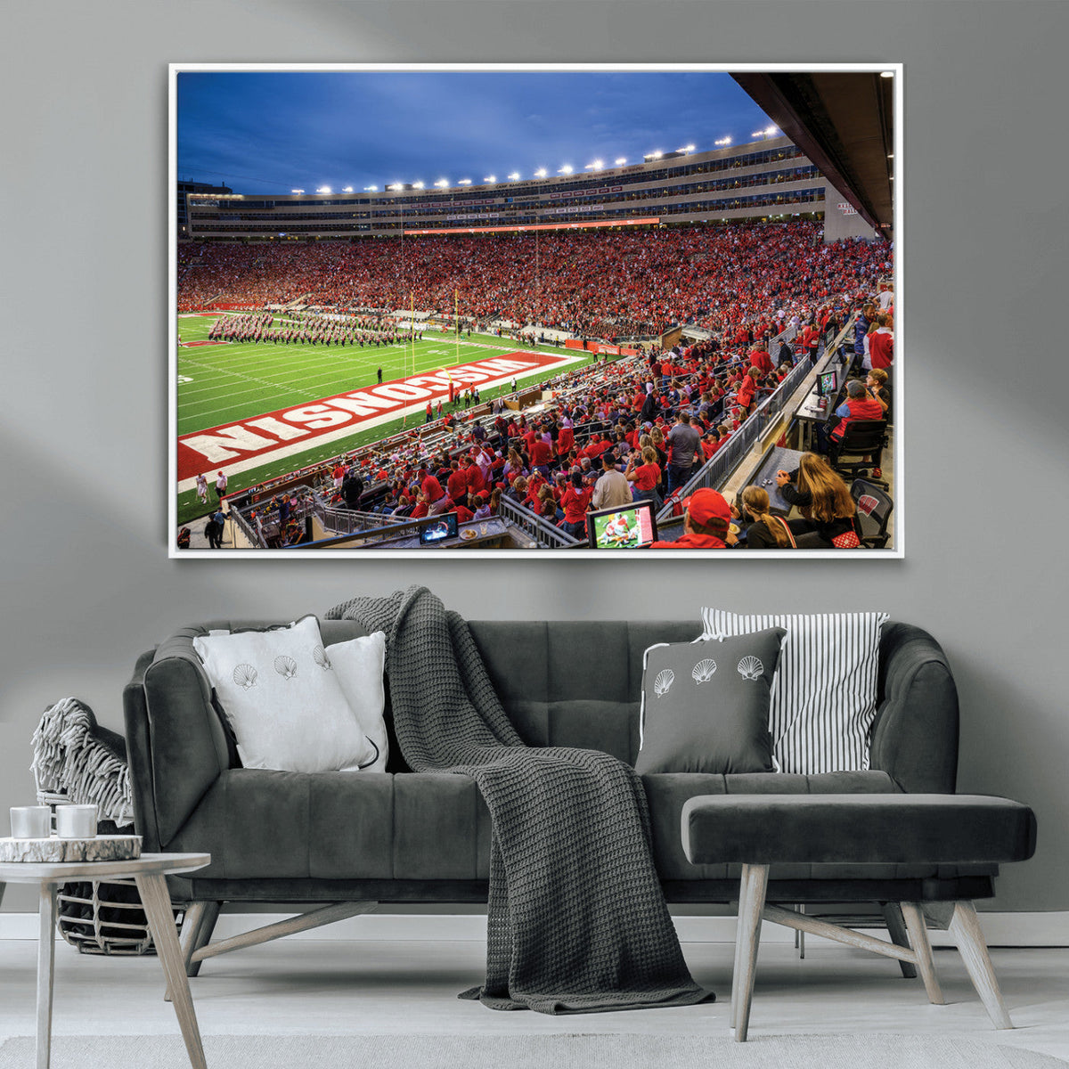 Wisconsin Badgers Football Team Print - Madison Camp Randall