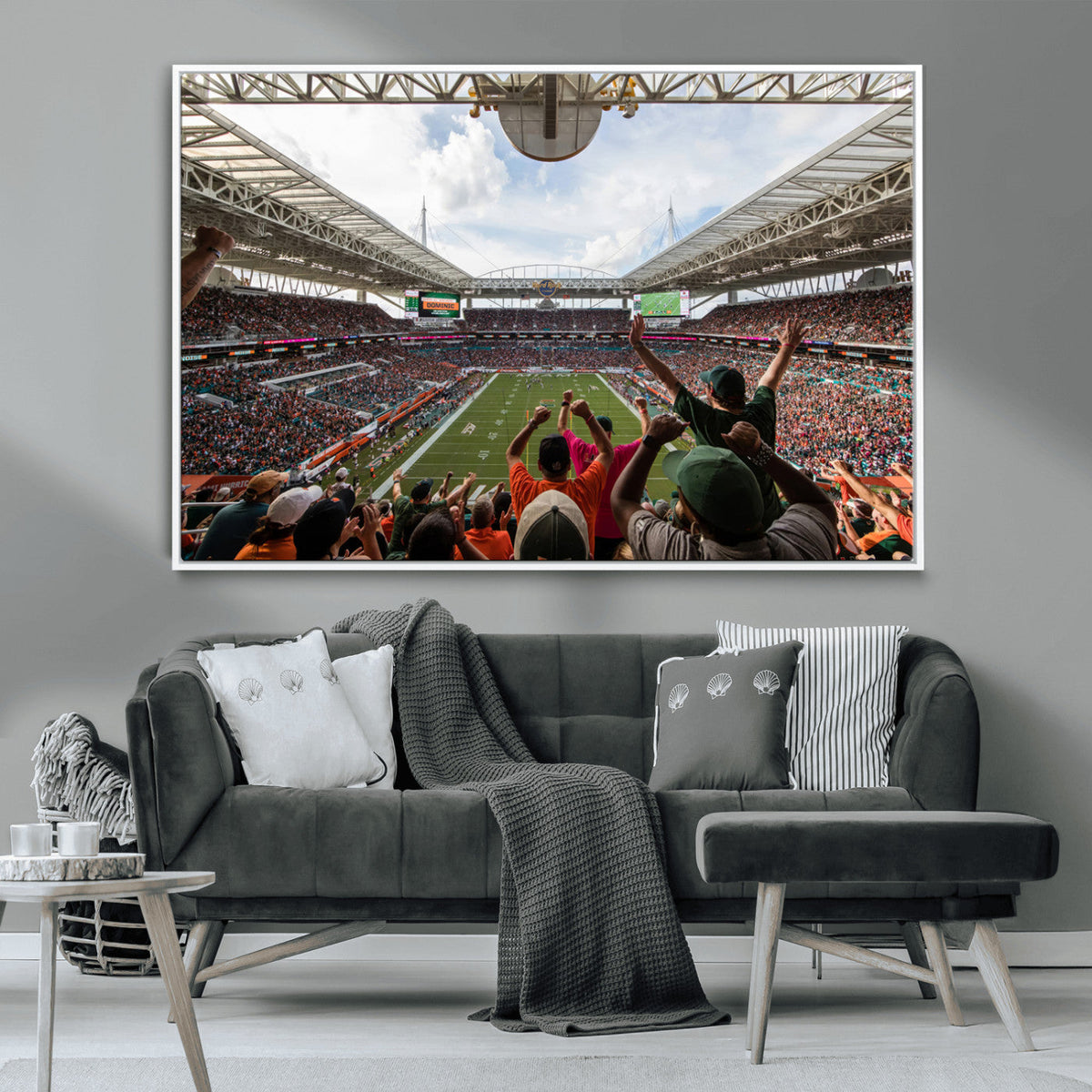 Miami Hurricanes Football Team Wall Art Print - Miami Hard