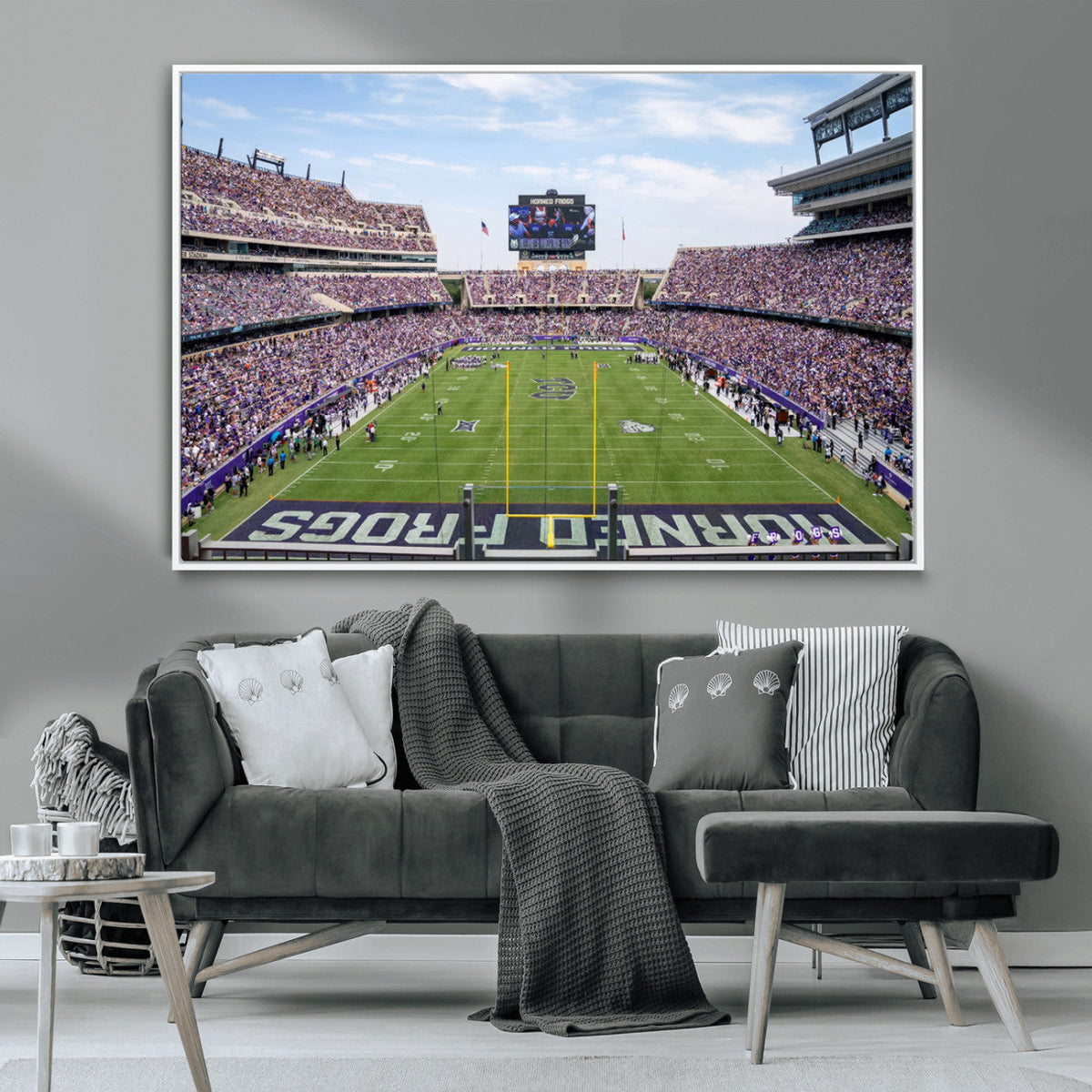 TCU Horned Frogs Football Team Print - Fort Worth Amon G.