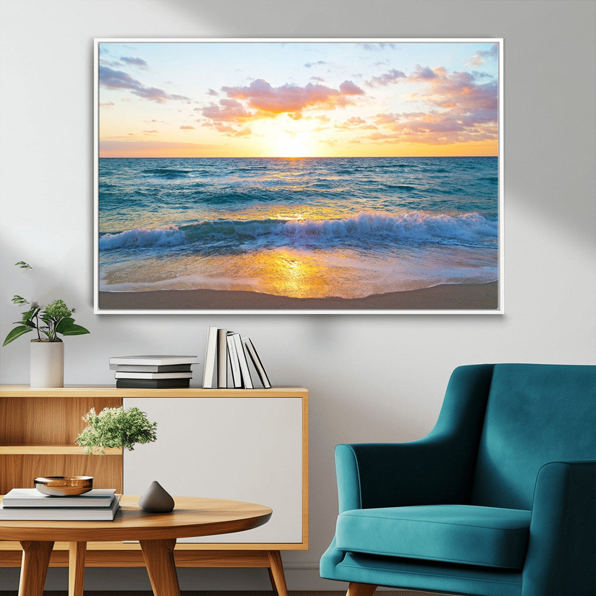 Coastal Wall Art - Vintage World Map Canvas Print with